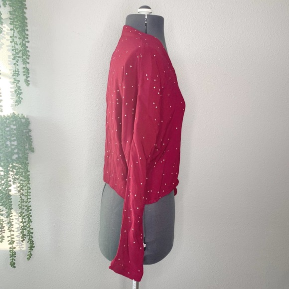 Rails Sloane Red Rogue Gradient Stars Button Front Shirt Women's Size Small S - Picture 4 of 10